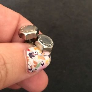 Marc Jacobs bolt earrings with screw back